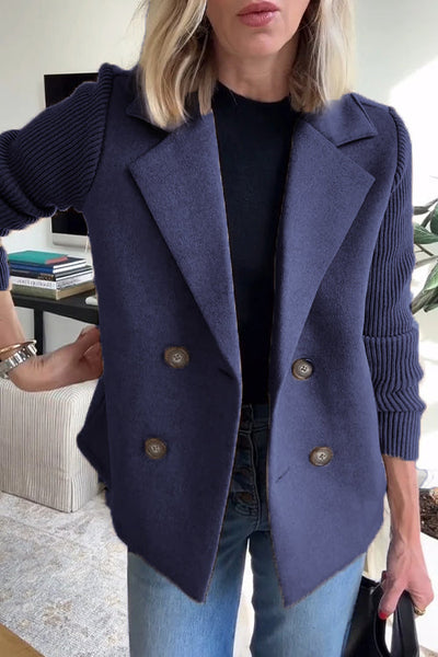 Sorelle™ - Veste Élégante à Manches Tricotées