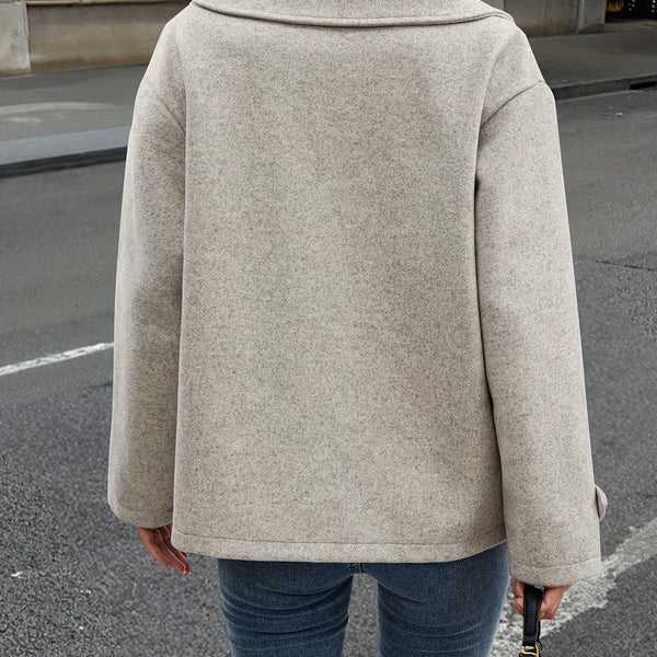 Elise| Stylish Double-Breasted Jacket with Button Details