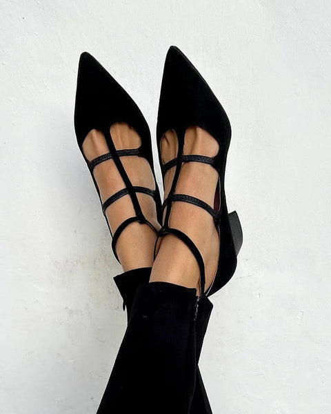 Giada™ | Talons à Bout Pointu avec Sangles Croisées