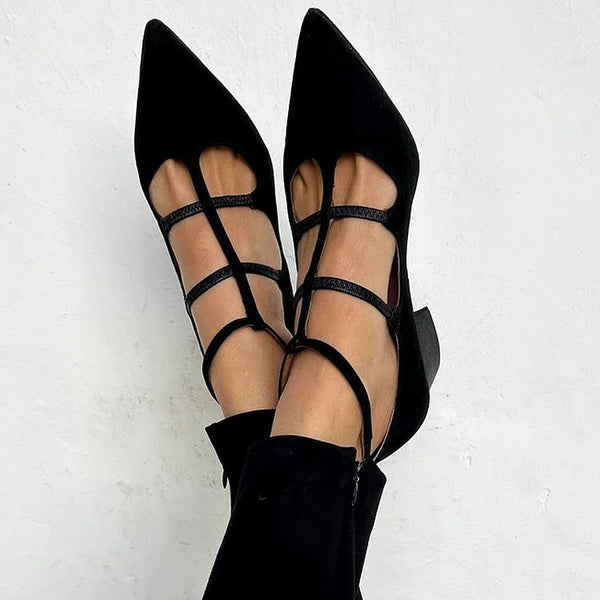 Giada™ | Talons à Bout Pointu avec Sangles Croisées