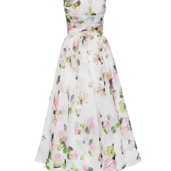 Robe sans manches imprimée Emilia-Élégante