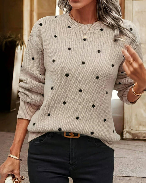 Noella | Pull en Tricot à Pois