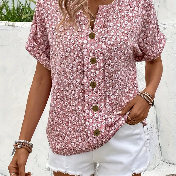 Celina | Breezy Everyday Button-Up Blouse
