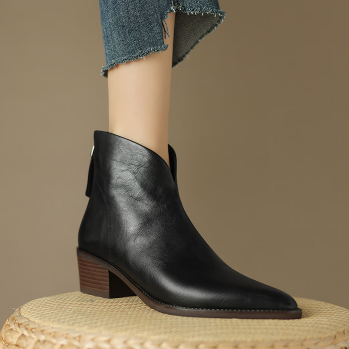 Camille | Bottes de Luxe à Talon Bas