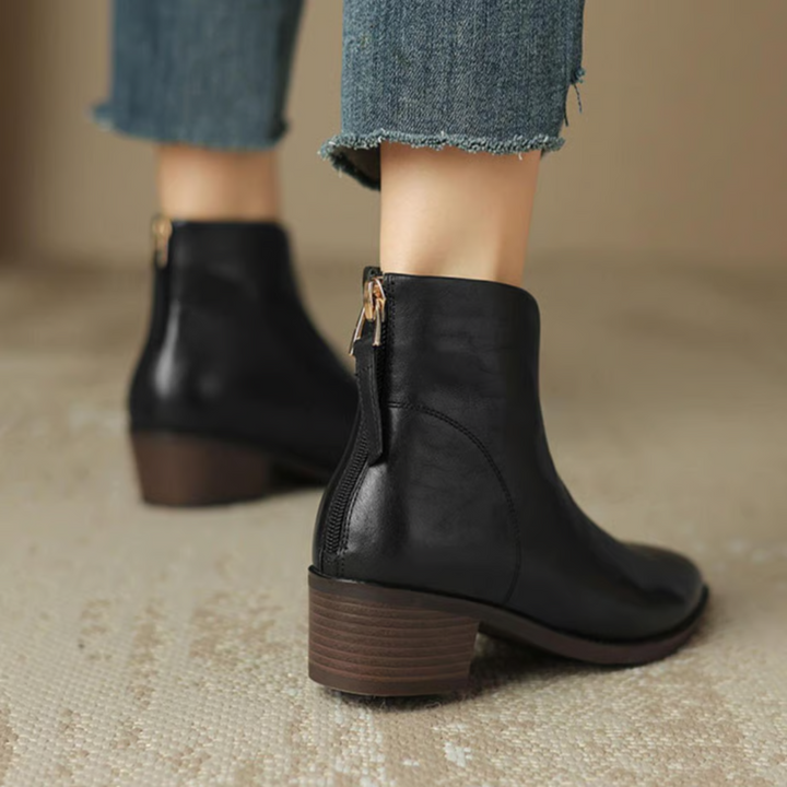 Camille | Bottes de Luxe à Talon Bas