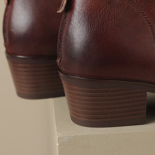 Camille | Bottes de Luxe à Talon Bas