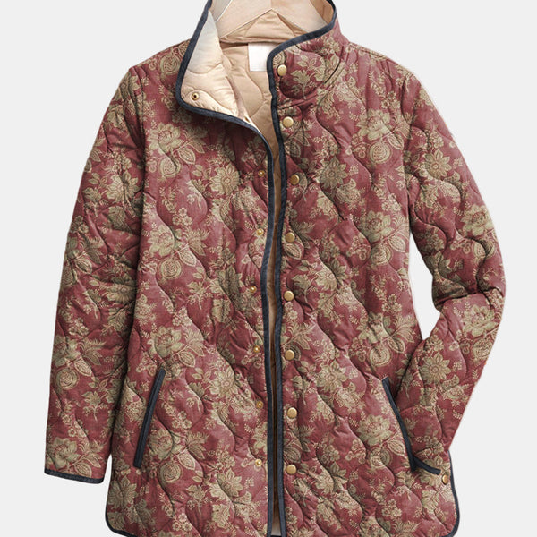 Corinne | Veste à Imprimé Floral Rétro