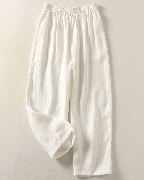 Tessa | Easy Comfort Pants – Linen Cotton Blend