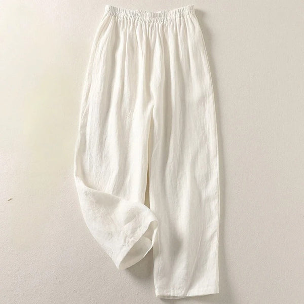 Tessa | Easy Comfort Pants – Linen Cotton Blend