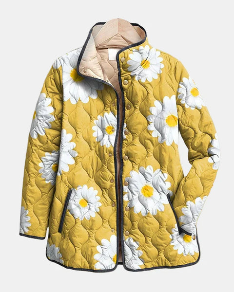 Sable | Veste à Motif Marguerite Charmante