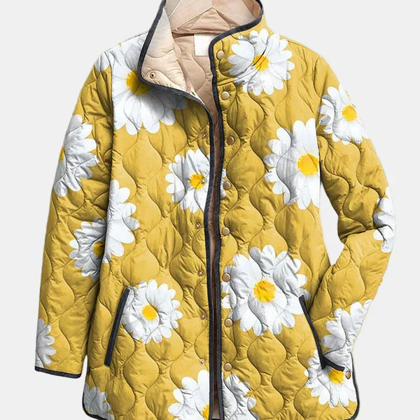 Sable | Veste à Motif Marguerite Charmante