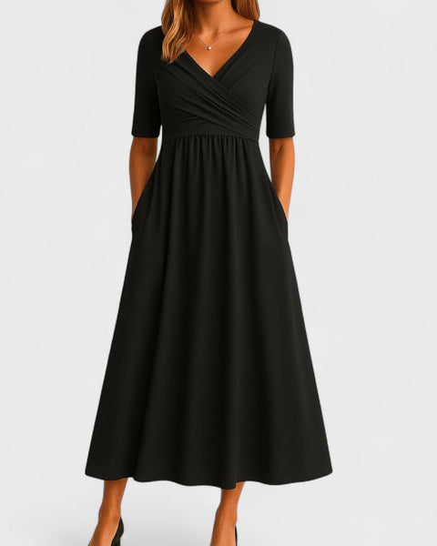 Claribel | Elegant Midi Dress – Timeless Style, Everyday Comfort