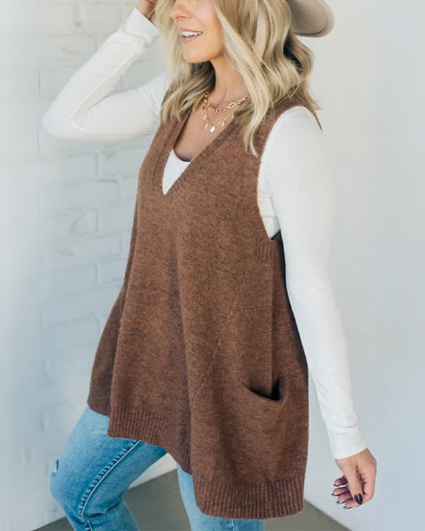 Amisa | Gilet Tricoté Confortable
