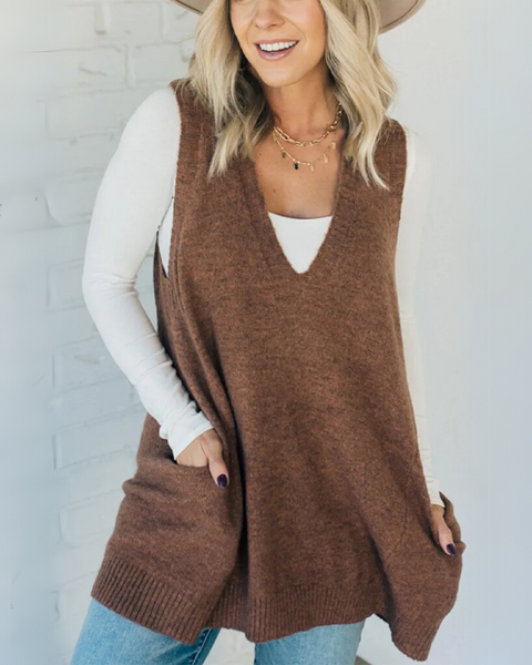 Amisa | Gilet Tricoté Confortable
