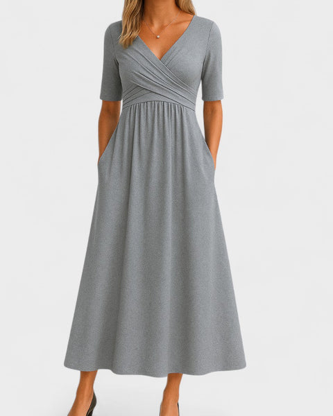 Claribel | Elegant Midi Dress – Timeless Style, Everyday Comfort