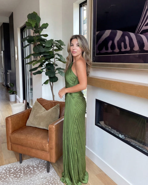 Aurelia – One-Shoulder Pleated Dress
