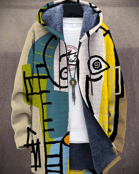 Emil | Sweat à capuche Visage Abstrait