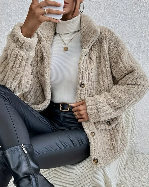 Agni | Gilet à Boutons en Velours Réversible