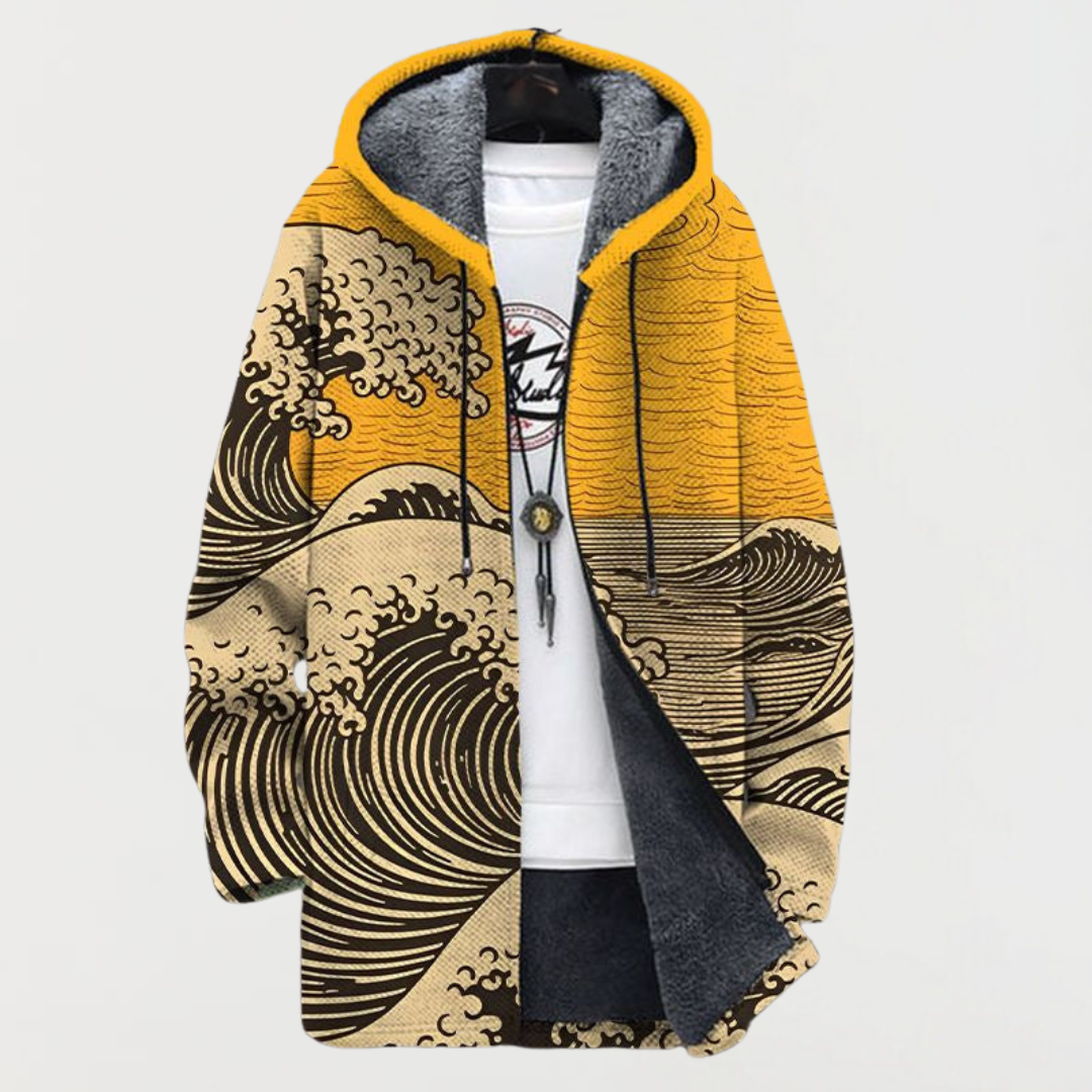 Kai | Sweat à capuche Art des vagues
