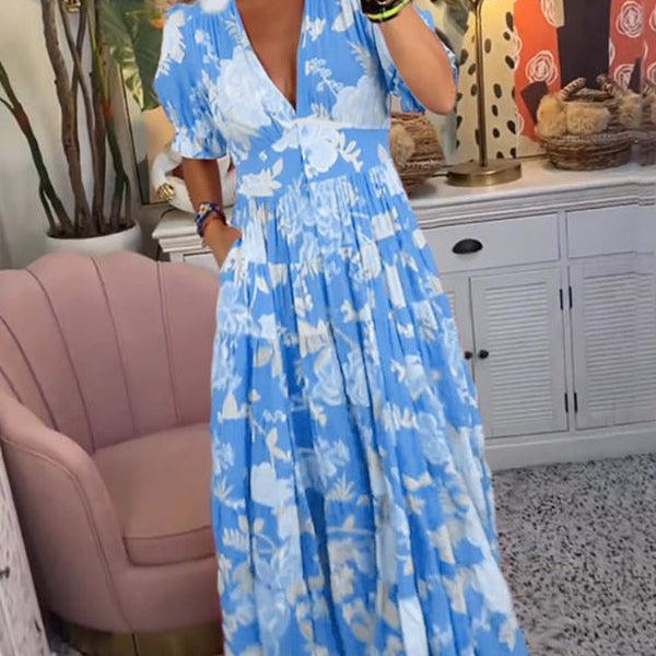 Rosae | Vibrant Floral Maxi Dress – Feel Beautiful, Effortlessly