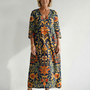 Elise | Clean Ornate Floral Midi Dress
