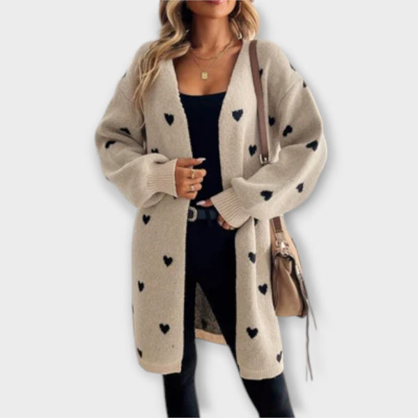 Julia – Cardigan à Motif Cœur