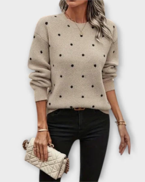 Ashlyn | Pull à pois confortable