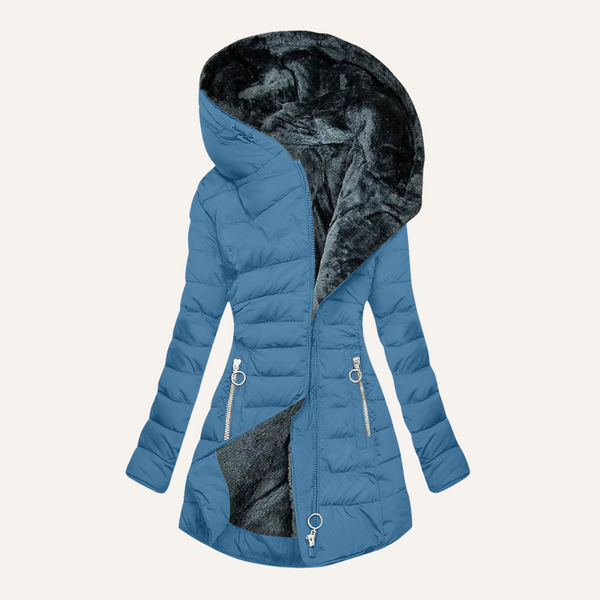 Gina | Veste en duvet avec doublure en fourrure