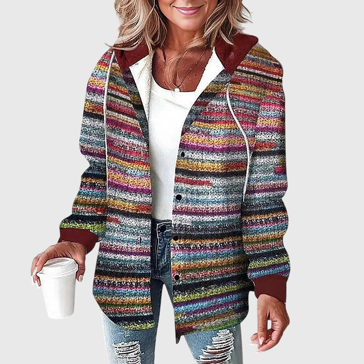 Martina – Veste en maille à boutons
