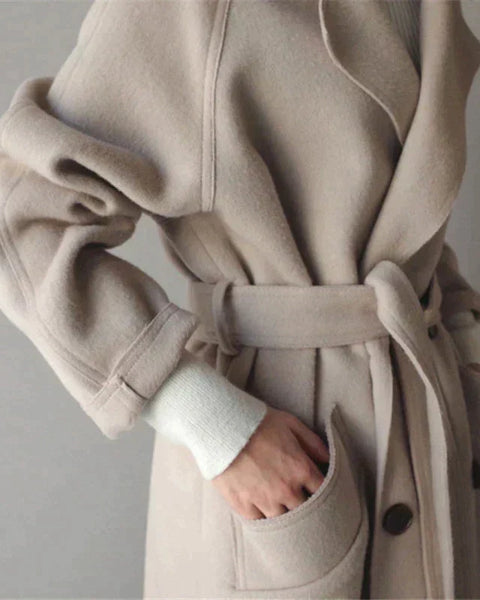 Cleo | Long Wool Coat for Women