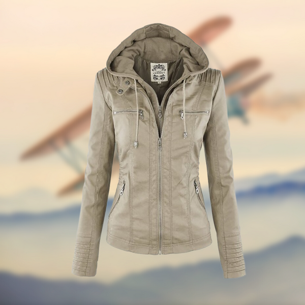 KAROLINE™ La Veste en Cuir Élégante et Unique