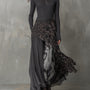 Martina | Long bohemian-style dress with leopard print