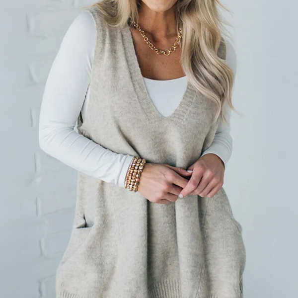 Amisa | Gilet Tricoté Confortable