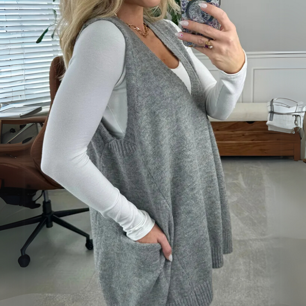 Amisa | Gilet Tricoté Confortable