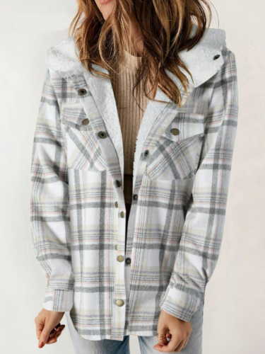 HANNAH™ - Veste à Carreaux Chic