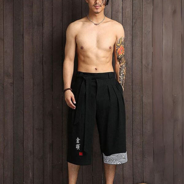 Taro - Pantalon court confort japonais