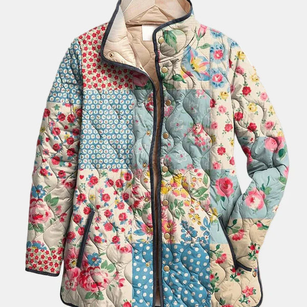 Zarae | Veste Quilted Florale Charmante pour Femmes