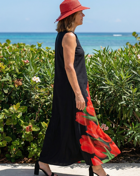 Cylia | Soft Rose Maxi Dress