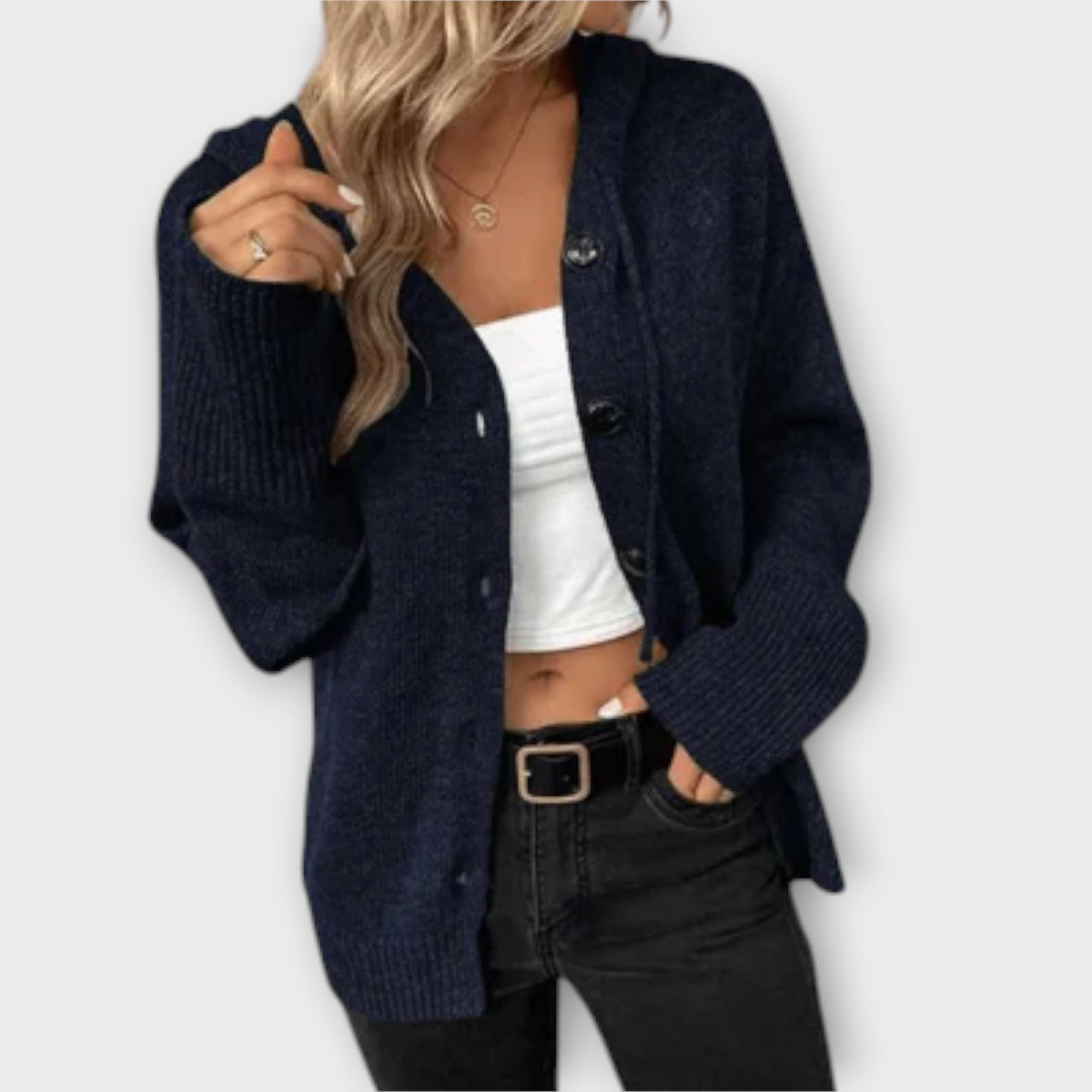 Brittan – Cardigan Tricoté avec Boutons