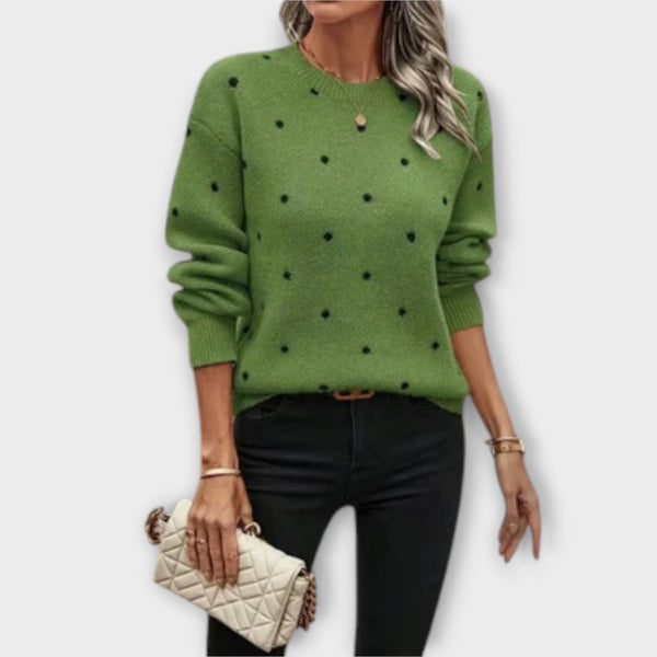 Ashlyn | Pull à pois confortable