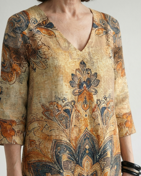 Damon | Gentle Floral Midi Dress
