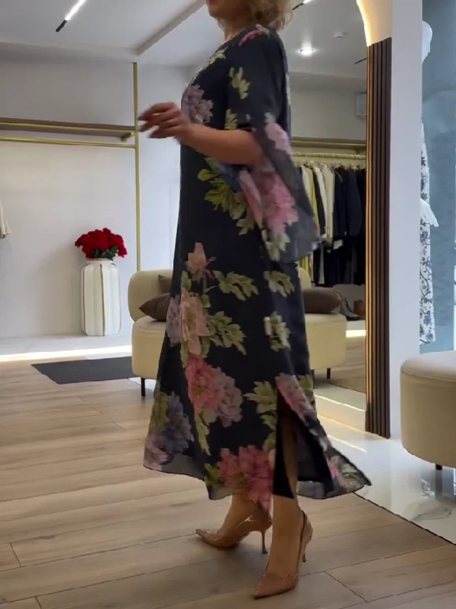 Yael – Robe Maxi à Motif Floral
