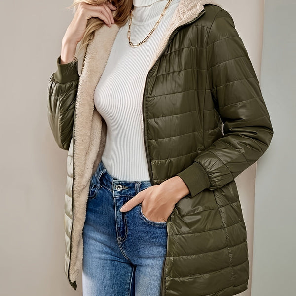 Michèle | Manteau Long Imperméable et Élégant