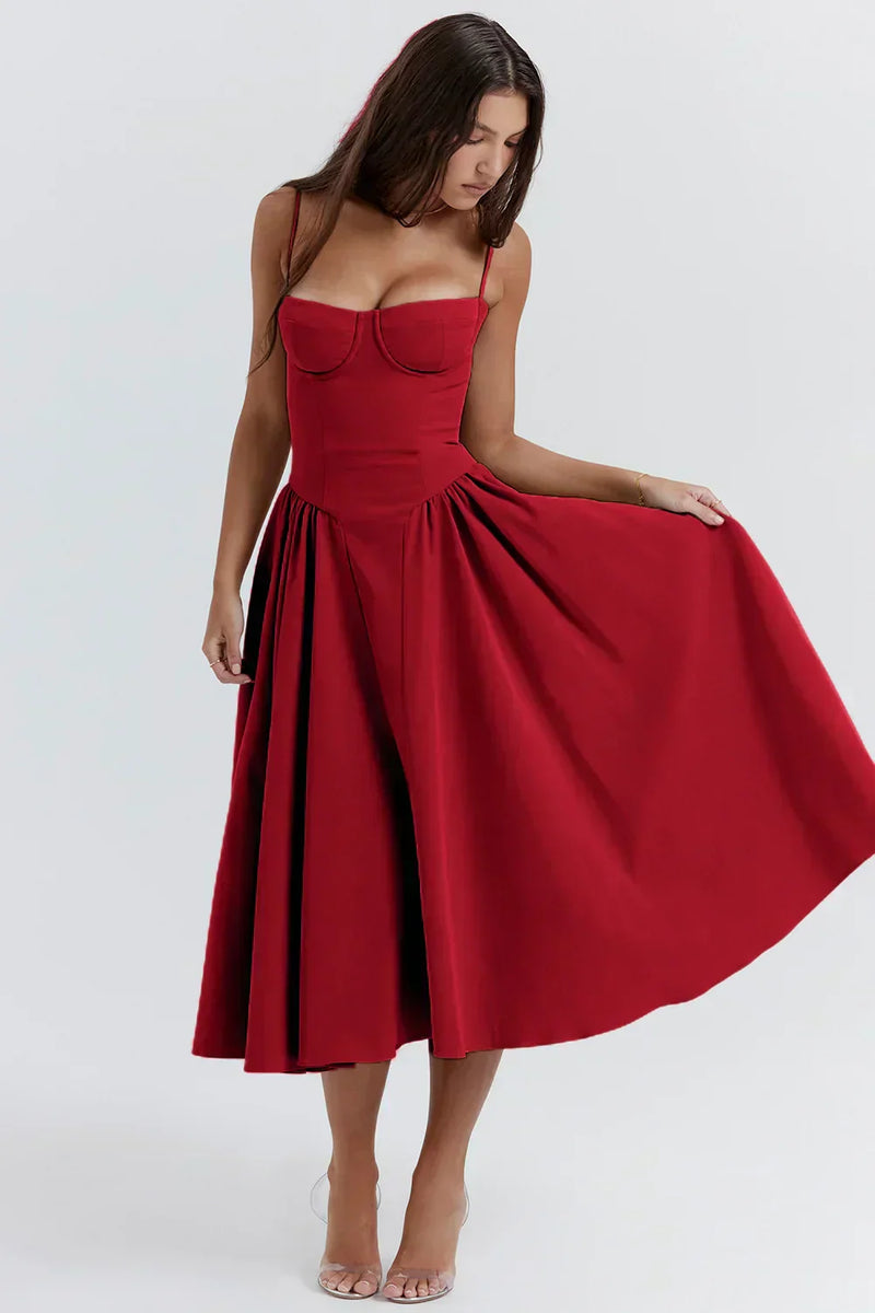 Elara | Robe Corset Midi