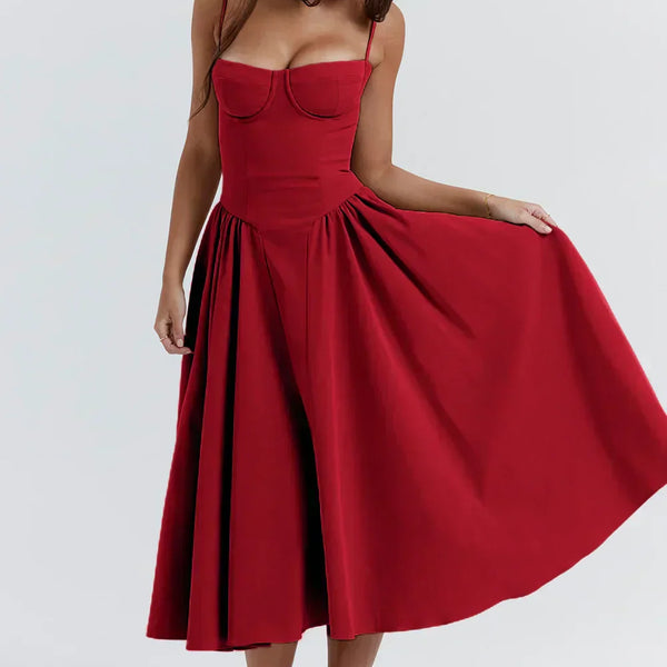 Elara | Robe Corset Midi