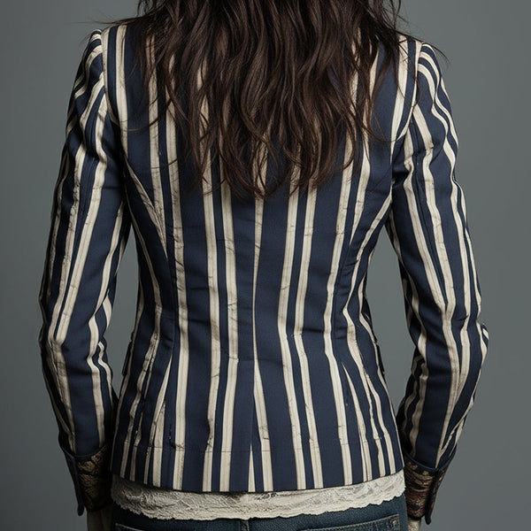 The Juniper™  | Bohemian Striped Blazer