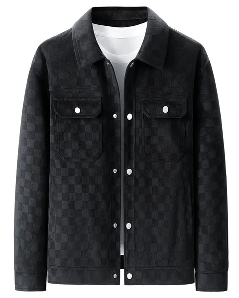 Maverick | Veste en Suède Carreautée