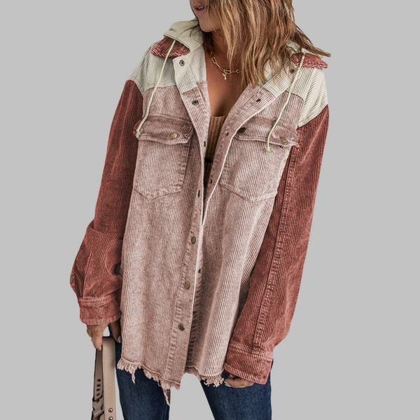DABRINA™ - Veste à Capuche Classique à Boutons Longs