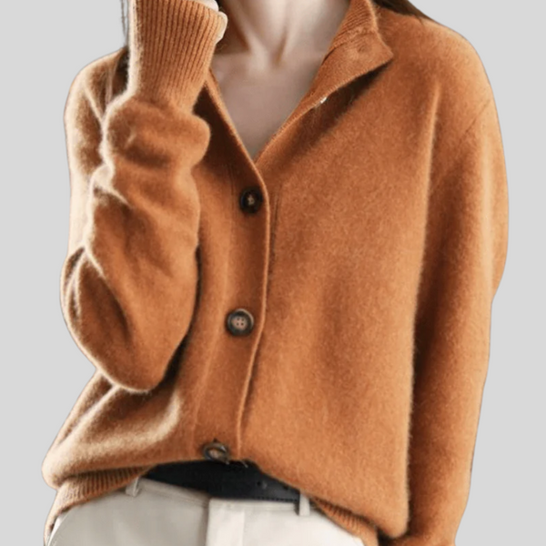 Claire | Cardigan en Cachemire de Style Rétro