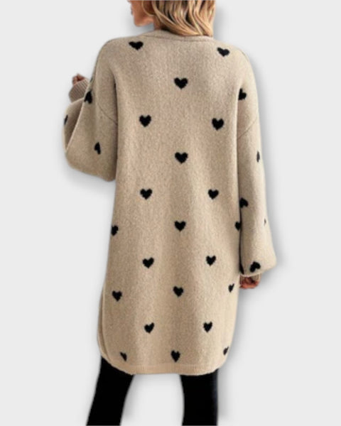 Julia – Cardigan à Motif Cœur